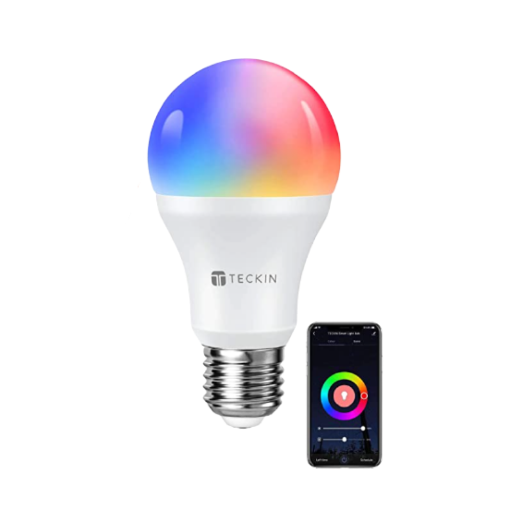 Smart Alexa Light Bulbs , 7.5W 800Lm E26 LED Dimmable WiFi RGB Color