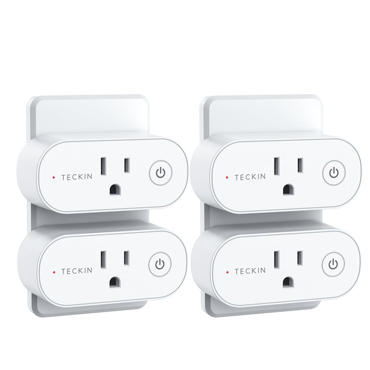 Teckin Smart Plug,Mini WiFi Outlet,Wireless SocketWorks with Alexa, Google Assistant, SmartThings with Timer Function (4 Pack)