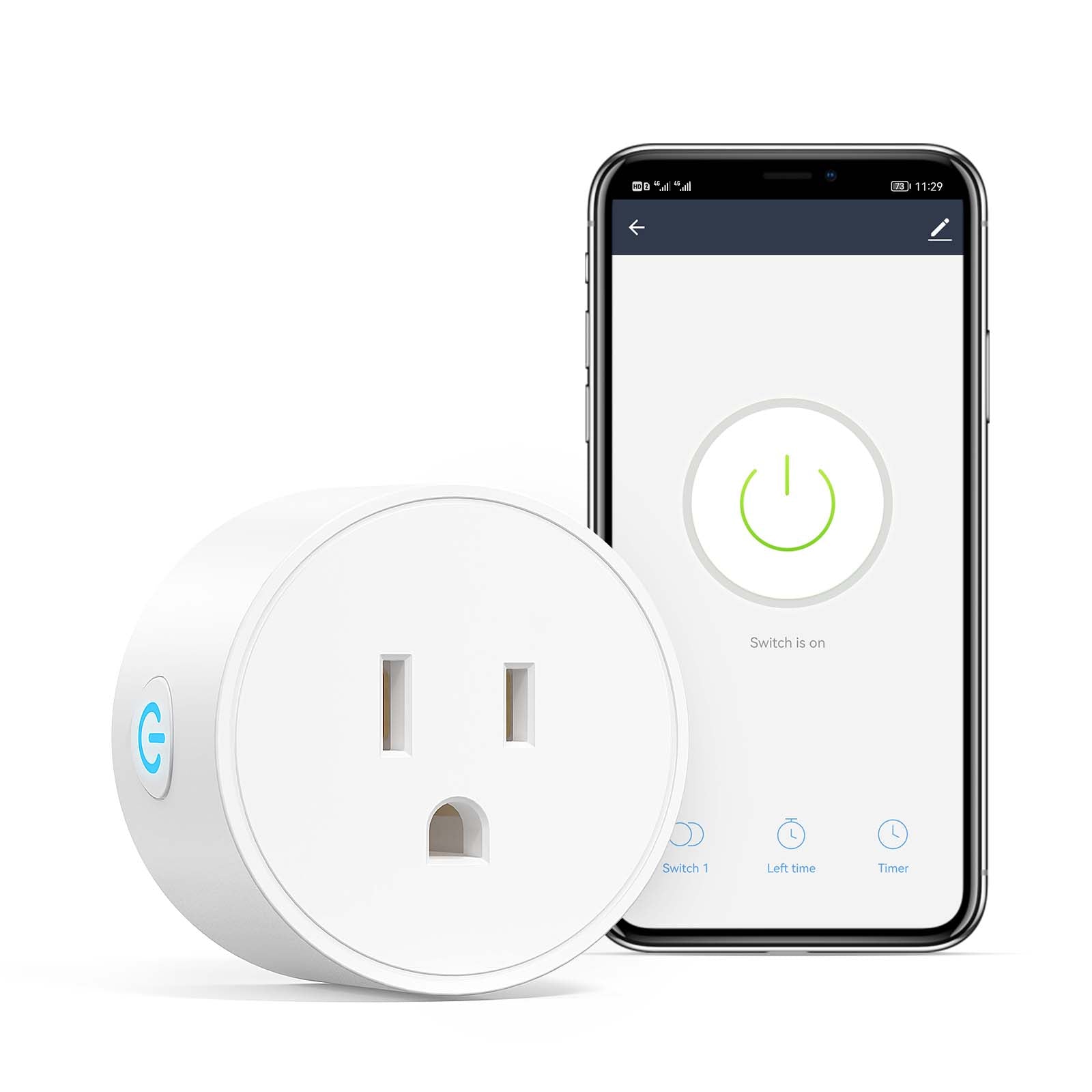 Smart Home Mini Socket WiFi Outlet 10A Compatible with Alexa Google  Assistant Voice Control Smart Plugs USA WiFi - China 10A Smart Plug, Smart  WiFi Plug