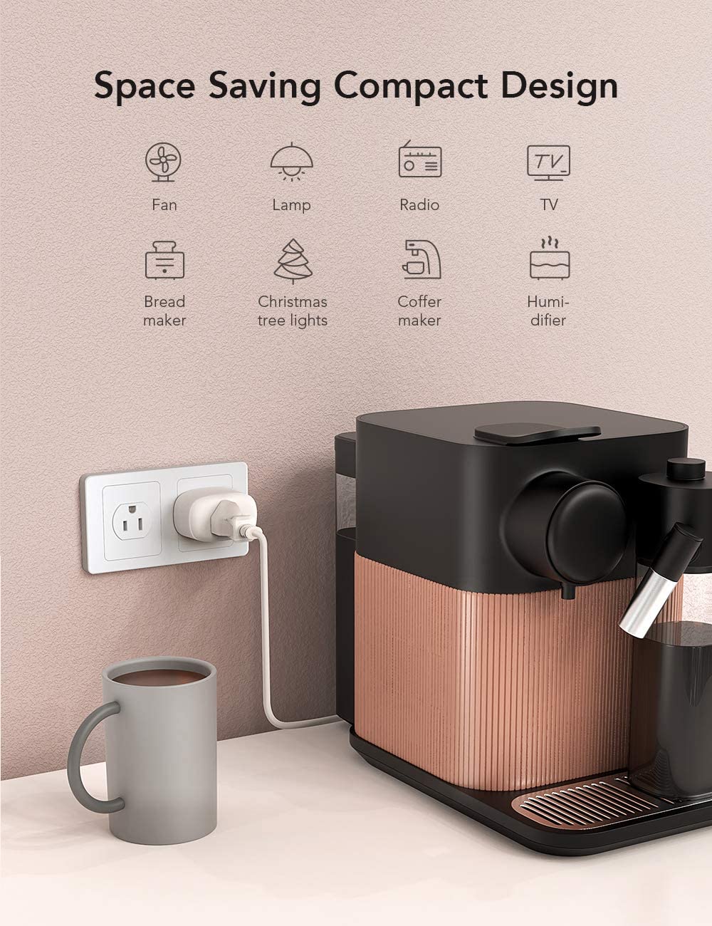 NSP01 WiFi Smart Plug for Smart Home Works with Alexa