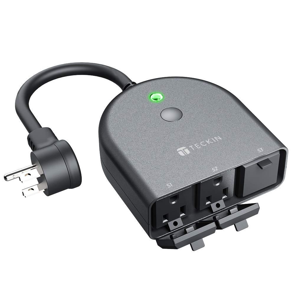 Teckin SS31 Outdoor Smart Plug Wi-Fi Outlet with 2 Sockets