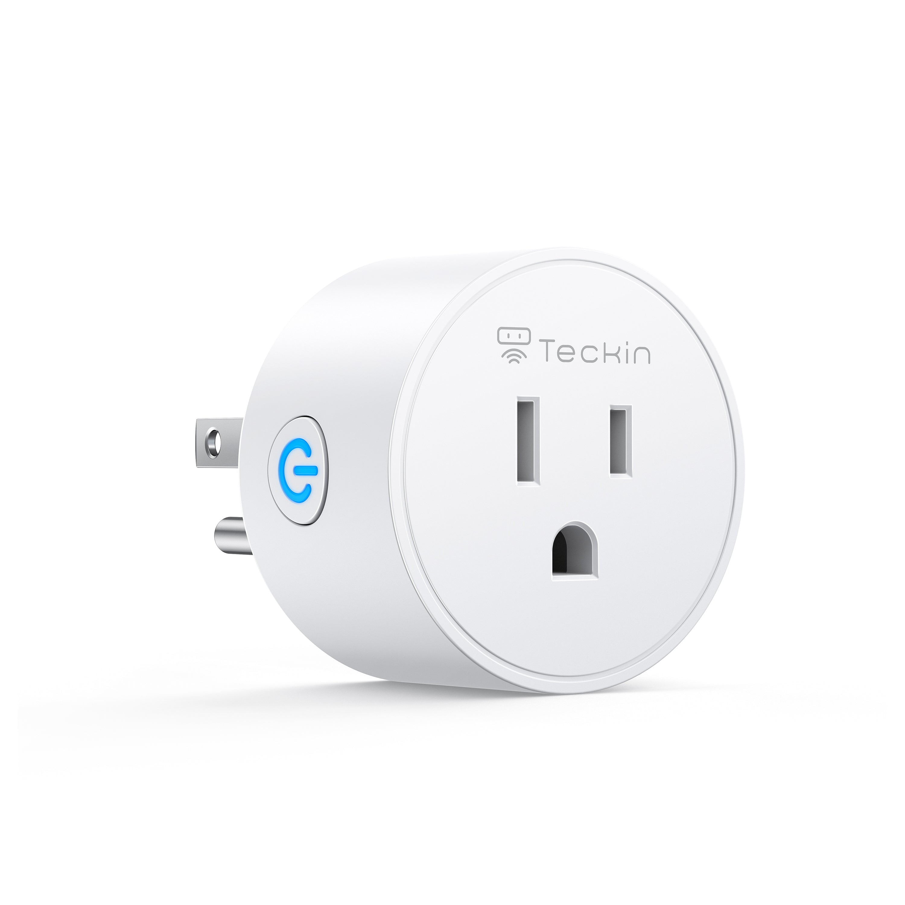 Smart Plug Works with Alexa Google Assistant Ifttt for Voice Control, Teckin Mini Smart Outlet WiFi Socket with Timer Function, No Hub Required, FCC